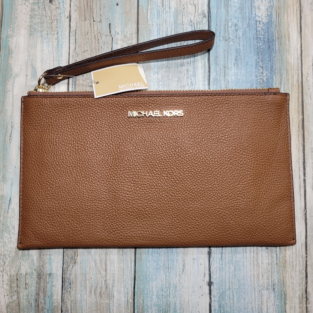 Michael kors Large Zip Clutch  Wristlet.